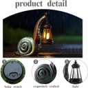 Solar Snail Garden Lights Outdoor Decor (3.15" W x 4.92" L x 8.27" H), Solar Powered Figurine for Patio Lawn Yard Porch, Indoor Decoration, Unique Gift for Mom Grandma Women
