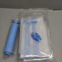 6 Jumbo Vacuum Storage Bags, Space Saver Bags Compression Storage Bags for Comforters and Blankets, Vacuum Sealer Bags for Clothes Storage, Hand Pump Included