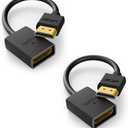 VCE 2-Pack HDMI Male to Female Swivel Adapter HDMI Extension Gold Plated Converter for Google Chrome Cast, Roku Streaming Stick