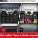 SURDOCA Car Trunk Organizer, LARGE CAPACITY Car Storage Bag with 8 Pockets, 7X Upgraded Trunk Storage Organizer for Car, SUV, Truck, MPV