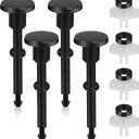2 x 4 Set Tub Spout Diverter Repair Kit for Tub Spout Replacement with O-Ring & Gasket, Diverter Repair Kit-Tub Faucet Repair Replacement Parts for Broken or Leaking Repairs(Black)