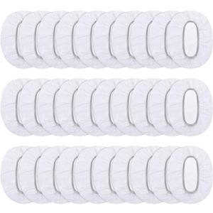 Outus 100 Pack Clear Disposable Ear Protectors Waterproof Ear Covers for Hair Dye, Shower, Bathing