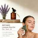 Lymphatic Contour Face Brush Set with Gua Sha Face Oil, Dual-Ended Dry Brush+Jade Gua Sha Edge, 0.075mm Ultra-Soft Bristles Gua Sha Facial Tools, for Lymphatic Drainage, De-Puff, Sculpt, Smooth & Glow