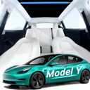 Tesla Model Y Sunshade Roof, No Sag, Nano Ice-Crystal, Blocks 99% of UV Rays Sun Shade for Model Y 2021-2024, Tesla Model Accessories, Black