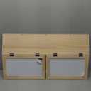 Large Wooden Chicken Brooder Box with Bulb Set and Thermometer - Brooder Box for Chicks Indoor Accommodates Up to 12 Chicks - Ideal for Chickens, Ducks, Quails, Hamsters, and Lizards32x16x16 Inches