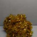 33FT Christmas Tinsel Garland,Gold Shiny Metallic Foil Decorations for Parade Floats, Halloween, Christmas Tree, New Year Parties,Birthday Party,Indoor and Outdoor Disco Party Supplies, Gold
