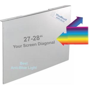 VizoBlueX 27-28 inch Anti-Blue Light Filter for Computer Monitor. Blue Light Monitor Screen Protector panel (24.8"x14.6") Fits LCD TV PC Mac Monitors