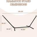 Heavy Duty Hammock Stand, 9 FT Adjustable Steel Frame, 450 lbs Capacity, Weather Resistant Portable for Indoor/Outdoor, Tool-Free Assembly