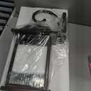 24" Extra Large Dusk to Dawn Outdoor Wall Light, Black 3-Light Waterproof Exterior Wall Mount Porch Lantern, Modern Outside Wall Sconce Coach Light with Clear Glass, E12, 1-Pack