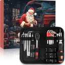 Tool Advent Calendar for Adult Men - Mechanics Tools Set Advent Calendar for 24 Days Christmas Countdown - 2025 Xmas Holiday Surprise Gift for Automotive Enthusiasts