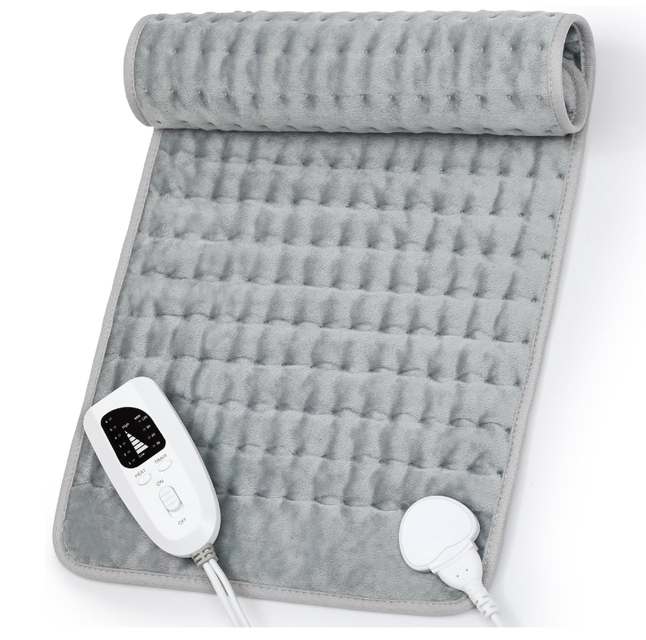Heating Pad,Electric Heating Pad,Heating Pad for Back,Light Gray,24x12Inch
Heating Pad for Neck and Shoulder Abdomen Legs Hot Heated Pad,Gift for Women Men,6 Heating and Timer Setting