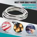 Relaxweex 25' 1/0-1/0-1/0-2 SER Aluminum Service Entrance Cable, Stranded 600V Electrical Wire for Above Ground Feeder/Panel