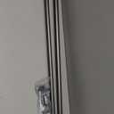 EXCLUSIVE HOME Duke 1" Curtain Rod and Coordinating Finial Set, Gunmetal, Adjustable 36"-72"