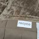 RECYCO Luxury Velvet Quilt Set Full Queen Size Bedding Sets, Ultra Soft Velvet Comforter Set, Lightweight Channel Box Stitch Oversized Bedspread Coverlet for All Season, with 2 Shams, Mocha Brown