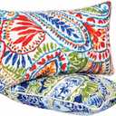 JMGBird Outdoor Lumbar Pillows Set of 2-12x20 Inch Water-Repellent Throw Pillows with Inserts for Patio Furniture, Garden, Couch & Outdoor Decor