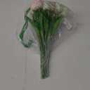 20pcs White Faux Tulips Flowers Fake Flowers Bouquets 13.5" Mother's Day Easter ValentineS Day Gifts in Home Kitchen Wedding Dining Table Decorations Aesthetic No Odor (White and Pink)