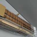 LazBlinds Cordless Blackout Bamboo Roman Shades, Room Darkening Blinds for Interior Windows, Thermal Insulated Roll Up Bamboo Blinds for Home & Patio, 29" W x 64" H, Penang Teak