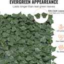VEVOR Artificial Ivy Privacy Fence Screen, 59 x 158 in Faux Ivy Vine Leaf Hedges Fence, Greenery Privacy Fence with Mesh Cloth Backing, Green Wall Decoration for Outdoor Garden, Yard, Balcony