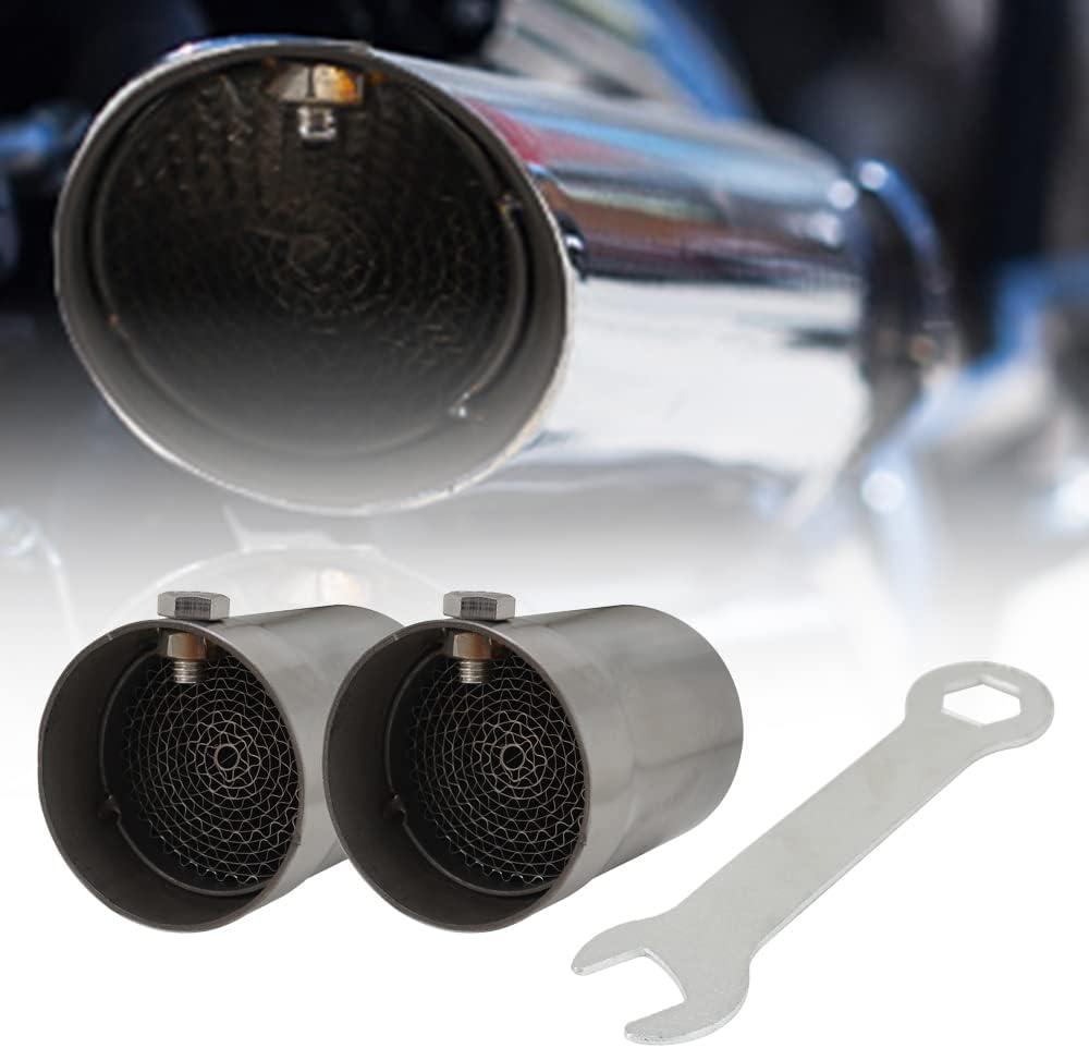 CHANGCHENG 2 Pcs Exhaust Baffle Silencer DB Killer Muffler Fit for inch Motorcycle Pipe-C