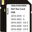 Navigation Memory Card GPS map Compatible with maz*da (2014-18)-3(2016-23)-6(2016-23)-Cx3(2016-20)-CX5,(2016-20)-Cx9,(2016-23)-Mx5 (Brown)