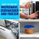 Ziploc Brand Twist n Loc Food Storage Containers, Leak Resistant Design, Medium Round, 6 count