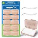 2 x VINSULLA Orthodontic Wax for Braces - 500 Precut Dental Wax Dots Strawberry Flavor Braces Wax Strips, Safe for Kids & Adults, Wax for Dental Brackets & Aligners 10Pack