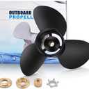 Tutor Auto 13 1/4 x17 | 48-77344A45 Upgrade OEM Aluminum Force Propeller for Mercury Outboard Engine 60hp 70hp 80hp 90hp 100hp 115hp 125hp, 15 Spline Tooth, RH (Hub Kits Included)