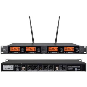 wenwen Frequency B Wireless Microphone System 4 Headsets UHF for Karaoke System Church Speaking Conference Meeting Classroom Wedding Party Meeting School