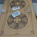 Bionaire Window Fan with Reversible Airflow Blades 3-Speed Settings, Programmable Thermostat, LED Display, Remote Control, Fits 2436" Windows, No Assembly Required