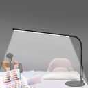 CGBE Led Desk Lamp: 360° Adjustable Nail Light for Desk with 3 Color Modes 5 Brightness, 23.6-Inch Nail Lamp for Desk for Salon Manicurist Tattoo Crafts Sewing Work Reading Game - Black
