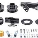 Richeer 2.5" Leveling Lift Kits for 2011-2023 F250/F350/F450, Suspension Lift Kit 2.5'' Front Strut Coil Spacer with Track Bar Relocation Bracket for F250/F350/F450 Super Duty Trucks