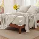 Bedsure Deep Pocket King Sheet Set, 6 Piece, Prewashed Ultra-Soft, 18-inch Linen