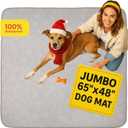 IMPROVIA Extra-Large Waterproof Dog Mat - Jumbo Washable Playpen Floor Protector, Non-Slip Pet Pad, Heavy-Duty 65"x48"