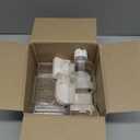 No Mess Bird Feeder Water Dispenser Set, Parakeet Cage Accessories, Bird Feeder and Waterers in Cage for Cockatiels, Finches, Lovebirds, Budgies, Canaries (White)