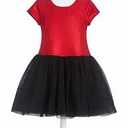 Disney Pippa & Julie Dress for Little Kids to Big Kids Red And Black Size 4