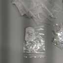 MTLEE 100 Piece Baptism Set Includes Mini Rosary Favors, Favor Boxes, Organza Bags, Thank Tags - Christian Gifts (Silver)