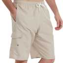 Mens Swimming Trunks Swim Trunks Quick Dry Swim Shorts with Mesh Lining Funny Swimwear Bathing Suits (Beige, XXL)