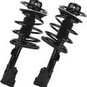 KUSATEC 171572R 171572L Front Pair Complete Struts Shock Absorber fit for Dodge Caravan/Grand Caravan; Chrysler Town & Country 01-07/ Voyager 01-03, Left/Right Struts with Coil Spring Assemblies