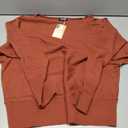 BTFBM Fall Sweaters for Women 2025 Casual Long Sleeve Sweater Striped Loose Fit Pullover Tops Size Medium