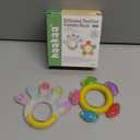 Haakaa Silicone Teether Combo - Baby Freezer Teething Toy - Soft Cold Teether - Soothe Teething Pain & Itching Gums - Perfect Size - Palm & Ferris Wheel Shape for 3M+ Babies BPA Free - 2 pk