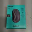 Logitech M185 Wireless Mouse, 2.4GHz with USB Mini Receiver, 12-Month Battery Life, 1000 DPI Optical Tracking, Ambidextrous PC/Mac/Laptop - Swift Grey