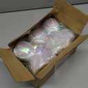 Balloon weights, 12 pieces, aluminum foil, suitable for birthday parties, gatherings, weddings, dinners and other occasions, weight 0.36lb (Lridescent 12pcs)