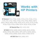 HP 67 Black Ink Cartridge for HP Printers, Works with DeskJet 1255, 2700, 4100 and ENVY 6000, 6400 Series, Eligible for Instant Ink, 3YM56AN