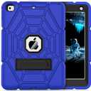 Grifobes for iPad 6th/5th Generation Cases 2018/2017, for iPad Air 2 Case 2014 9.7 inch, Heavy Duty Shockproof Rugged Protective i Pad 5 6 Gen 9.7" Case with Stand (Blue+ Black)