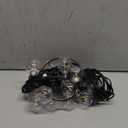 Outdoor String Lights 25 Feet G40 LED Patio Lights, Plug-in, 13 Plastic Edison Bulbs(1 Spare), Waterproof Connectable Hanging Light for Backyard Porch Balcony Party Decor, E12 Base, Black