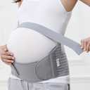 NeoTech Care Pregnancy Belly Band Maternity Belt, Back/Abdomen/Waist/Pelvis Support (Size M, Grey Color)