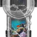 Fotoleey Waterproof Case for Insta360 X5  60m Dive Housing, with Carry Pouch & Anti-Fog Inserts  for Snorkeling, Swimming, Surfing  Shockproof, Leakproof Protection