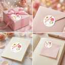 2 x Happy Valentine's Day Stickers 60Pcs Valentine Label Sticker for Wraping Adults and Kids Sealing Love Letter Envelope Decorating Boxes