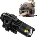 Tactical Flashlight Helmet Mounted LED Light Compatible with Fast IBH MICH2000 Helmet