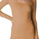 NIKIBIKI Women Seamless Long Sleeve Scoop Neck Top, Made in U.S.A, One Size